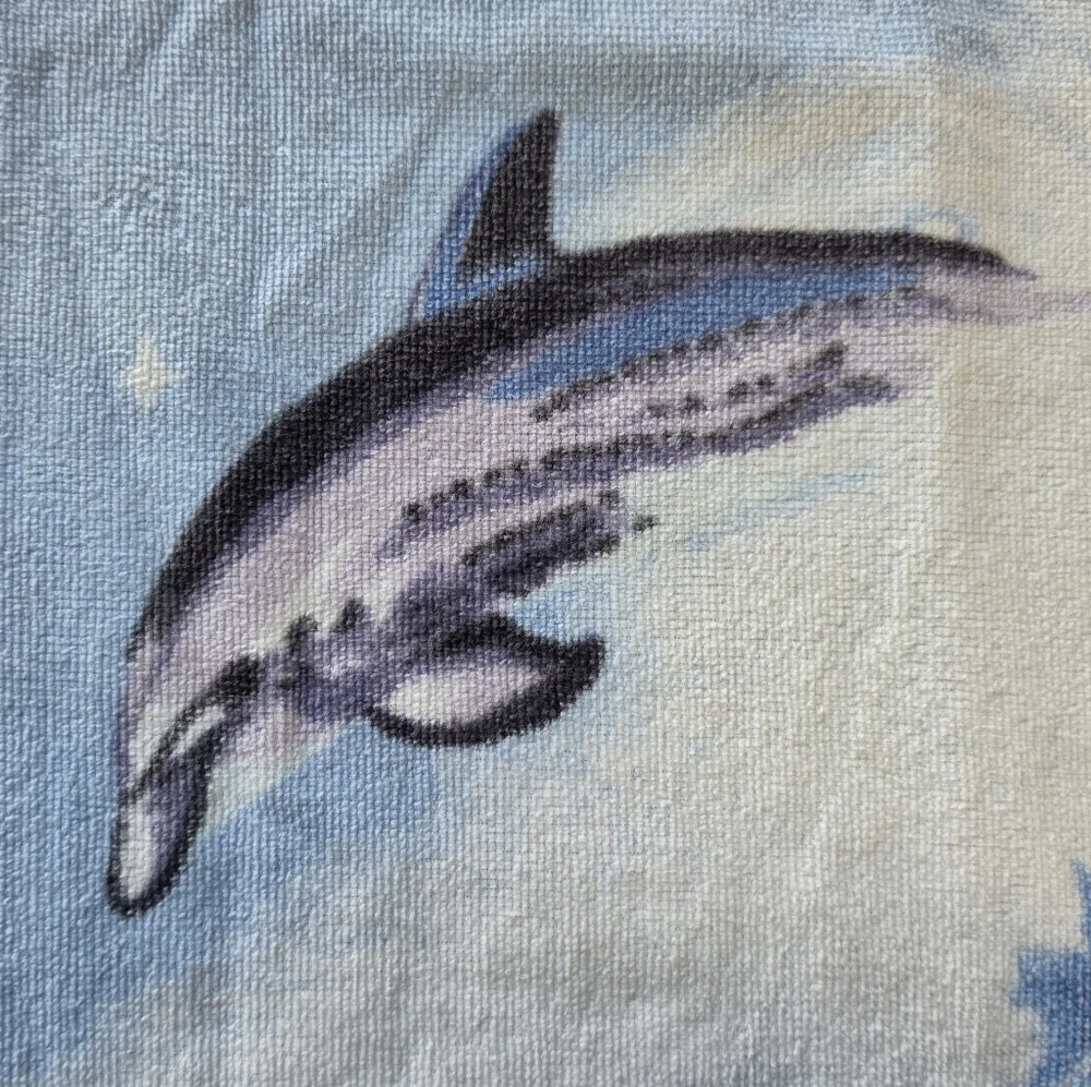 Vintage Dolphin Beach Towel 56